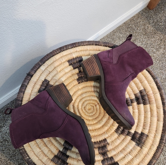 Teva Anaya Bootie Chelsea Boots - Waterproof Suede Leather Purple 💜 - Picture 5 of 11